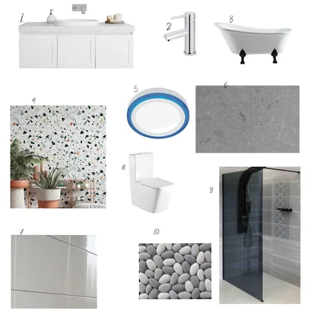 Bathroom Sample Board Interior Design Mood Board by david ndishe on Style Sourcebook