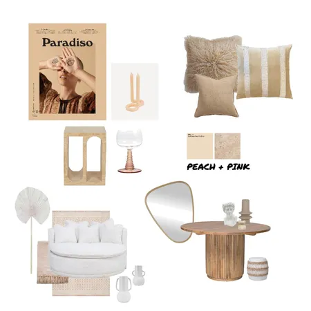 PEACHY Interior Design Mood Board by Kin of Eden on Style Sourcebook