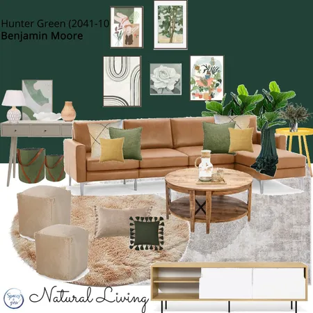 Natural Family Room Interior Design Mood Board by Spaces&You on Style Sourcebook
