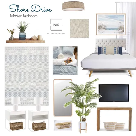 Shore Drive - Master Bedroom (option Fin al) Interior Design Mood Board by Nis Interiors on Style Sourcebook