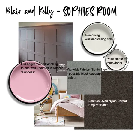 Blair & Kelly - Sophies Room Interior Design Mood Board by fleurwalker on Style Sourcebook