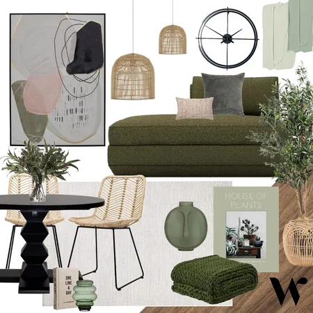 Shades Of Sage Interior Design Mood Board by The Whole Room on Style Sourcebook
