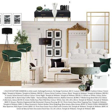 Mood board: Green. Interior Design Mood Board by 4idyn on Style Sourcebook