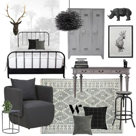 Shades of grey Interior Design Mood Board by The Whole Room on Style Sourcebook