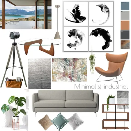 Industrial minimalist Interior Design Mood Board by helloBalanced on Style Sourcebook