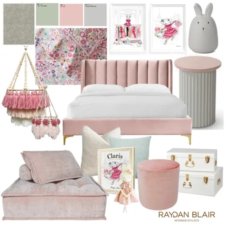 Little girls bedroom Interior Design Mood Board by RAYDAN BLAIR on Style Sourcebook