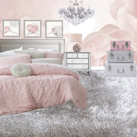 Pink Bedroom Interior Design Mood Board by fsclinterior on Style Sourcebook