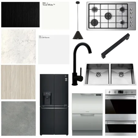 Kitchen 1 Sleek Scandi Interior Design Mood Board by DKD on Style Sourcebook