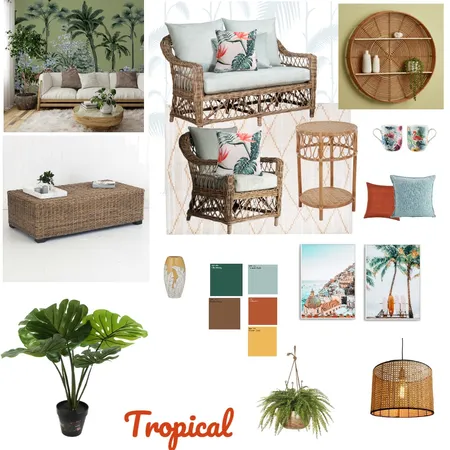 Tropical Interior Design Mood Board by kusum on Style Sourcebook