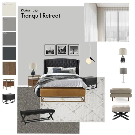 Master Bedroom Luxe Option 3 Interior Design Mood Board by Bay House Projects on Style Sourcebook
