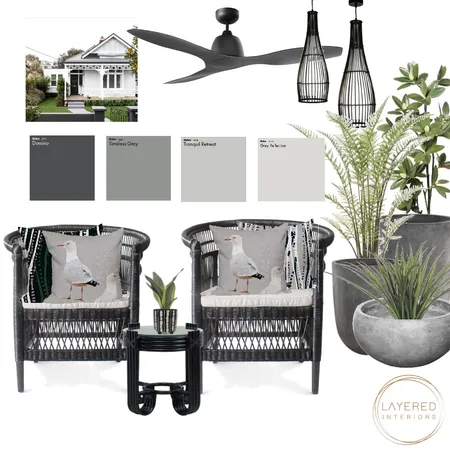 Shades of Grey Outdoor Interior Design Mood Board by Layered Interiors on Style Sourcebook