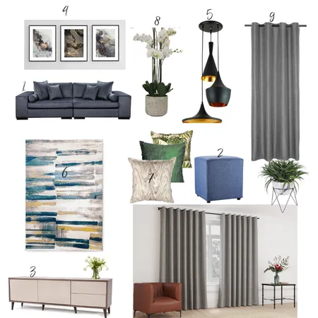 Living room sample board Interior Design Mood Board by david ndishe on Style Sourcebook
