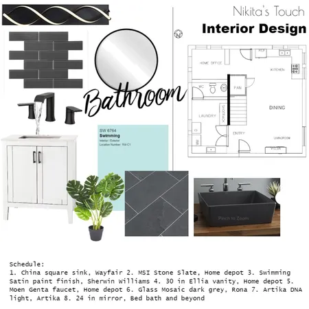 Bathroom module 9 Interior Design Mood Board by ns100s on Style Sourcebook