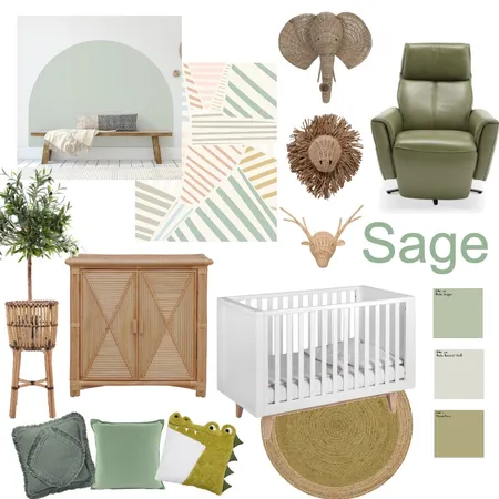 Sage Nursery Boy Interior Design Mood Board by staceymborg92 on Style Sourcebook