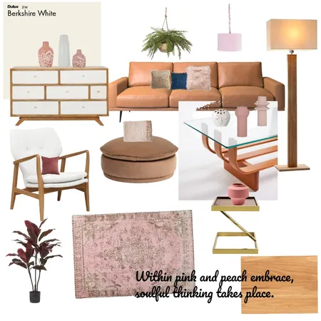 Peach and Pink Cosy Interior Design Mood Board by Deanned on Style Sourcebook