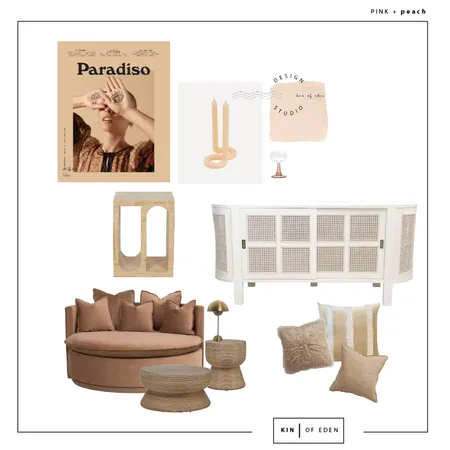 PINK + PEACH Interior Design Mood Board by Kin of Eden on Style Sourcebook