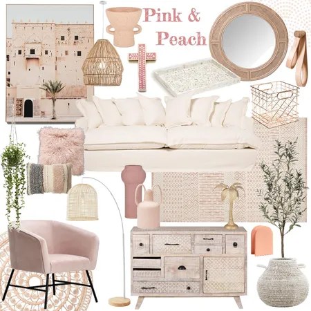 Pink & Peach Interior Design Mood Board by jemlisette on Style Sourcebook