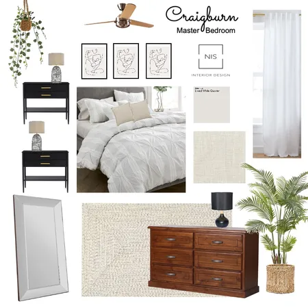 Craigburn -Master Bedroom (option F) Interior Design Mood Board by Nis Interiors on Style Sourcebook