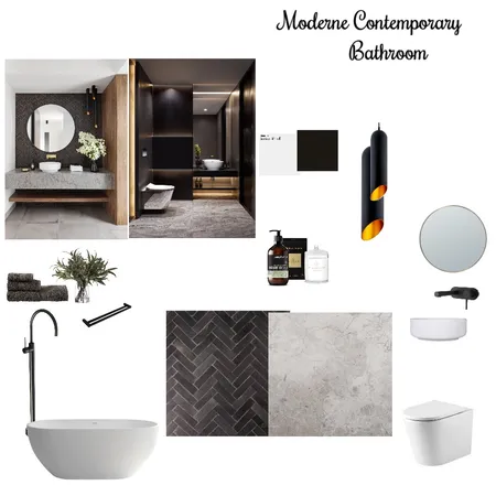 modern contemporary bathroom Interior Design Mood Board by Jaspreet Kaur on Style Sourcebook