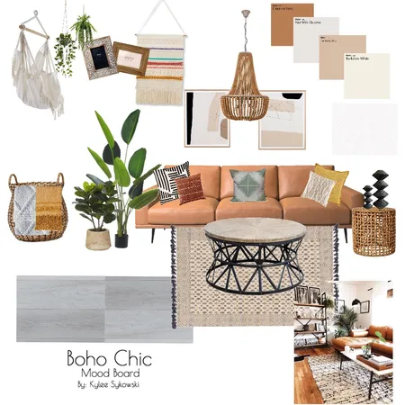 Boho-Chic Interior Design Mood Board by kshykowski on Style Sourcebook