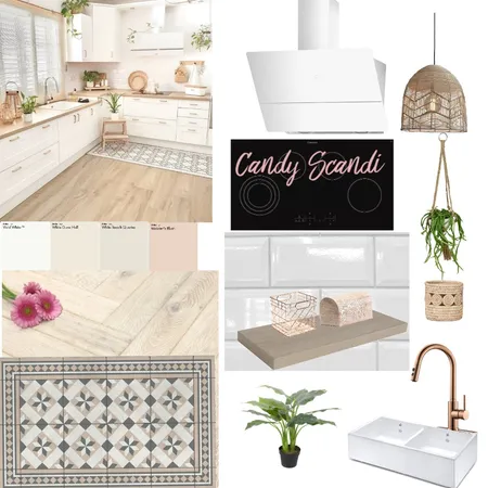 Candy Scandi Kitchen Interior Design Mood Board by Fatima21 on Style Sourcebook