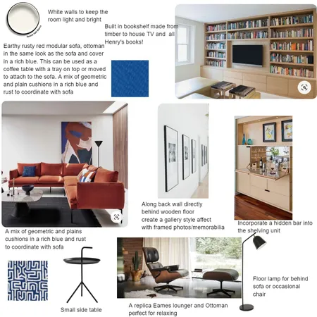 Large Media Room Interior Design Mood Board by Jennysaggers on Style Sourcebook