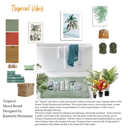 Tropical Vibes Interior Design Mood Board by Kameela Deonanan on Style Sourcebook