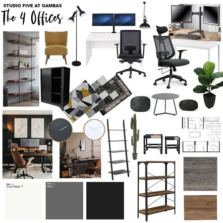 ST5 - The 4 Offices Interior Design Mood Board by Anahevans on Style Sourcebook