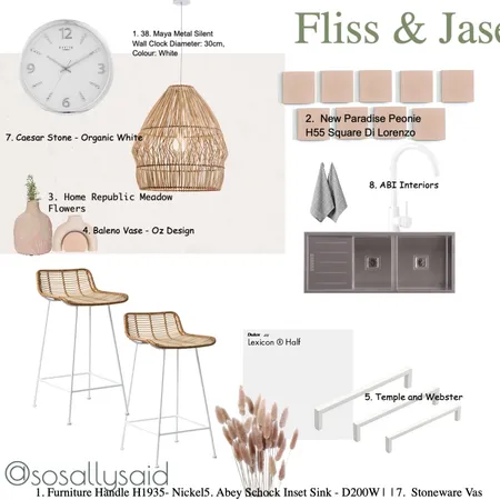 Fliss and Jason Interior Design Mood Board by So Sally Said on Style Sourcebook