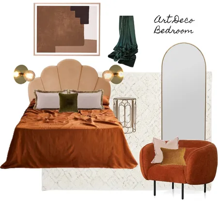 Art Deco Bedroom Interior Design Mood Board by Masha Butler on Style Sourcebook