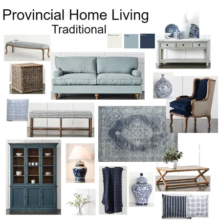 Traditional Living Interior Design Mood Board by PHL - VM on Style Sourcebook
