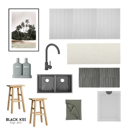 Andromeda Kitchen Interior Design Mood Board by Black Koi Design Studio on Style Sourcebook