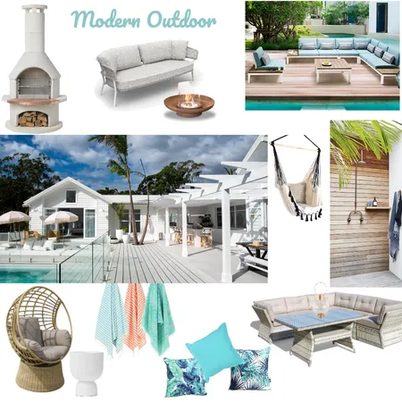 modern outdoor Interior Design Mood Board by Airlie Dayz Interiors + Design on Style Sourcebook