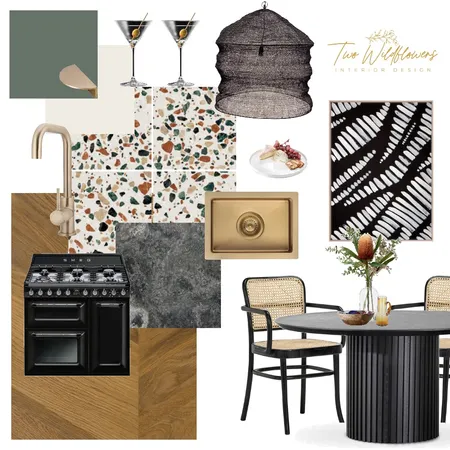 Mid Cent Kitchen Interior Design Mood Board by Two Wildflowers on Style Sourcebook