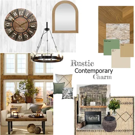 Rustic Contemporary charm Interior Design Mood Board by Design 09 on Style Sourcebook