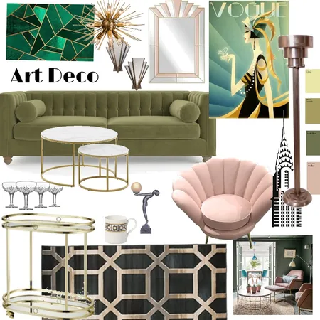 Art Deco Interior Design Mood Board by teresa arena on Style Sourcebook