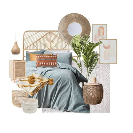 Boho bedroom Interior Design Mood Board by NicolaT on Style Sourcebook