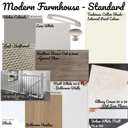 Modern Farmhouse - Standard Interior Design Mood Board by Allana on Style Sourcebook