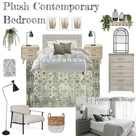 Plush Contemporary Bedroom Interior Design Mood Board by SydneyFranke on Style Sourcebook
