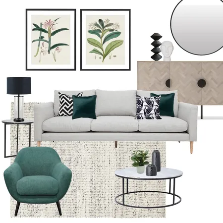 Contemporary Living Interior Design Mood Board by Kyra Smith on Style Sourcebook