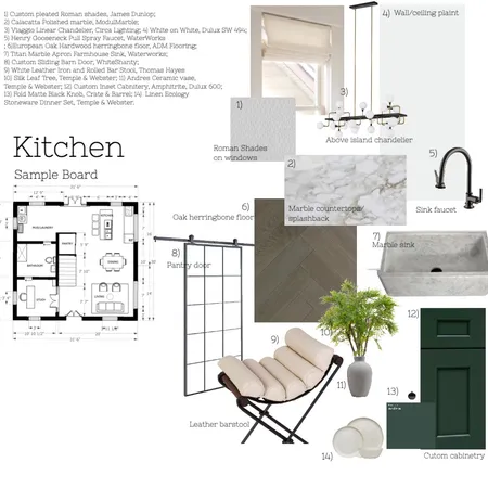 Kitchen sample board Interior Design Mood Board by Ameera Ideis on Style Sourcebook