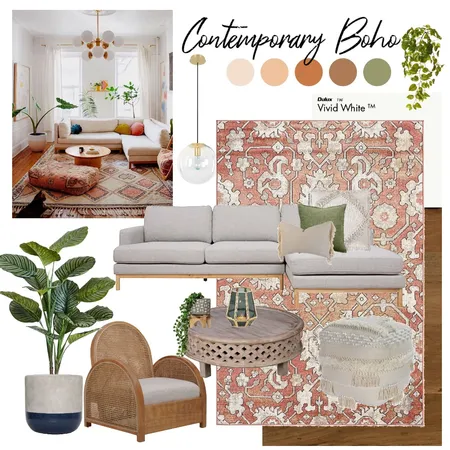 Contemporary Boho Interior Design Mood Board by Alexandra Antoniou on Style Sourcebook