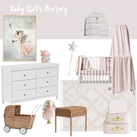 Baby girl nursery Interior Design Mood Board by madelineplatt on Style Sourcebook