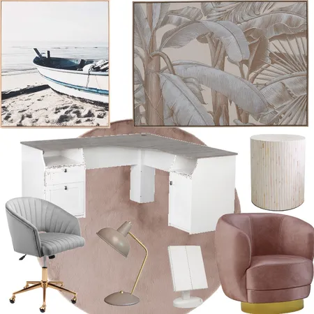 Jane's study grey and pink Interior Design Mood Board by Rosa Vidaic on Style Sourcebook