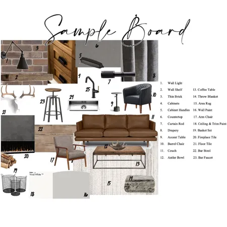 Portfolio-Loft sample brd Interior Design Mood Board by KJ on Style Sourcebook