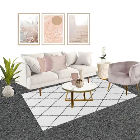 Luxo Living Lounge Room - pink Interior Design Mood Board by stephc.style on Style Sourcebook