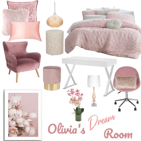 Olivia's Dream Room Interior Design Mood Board by leanne.nuen@gmail.com on Style Sourcebook
