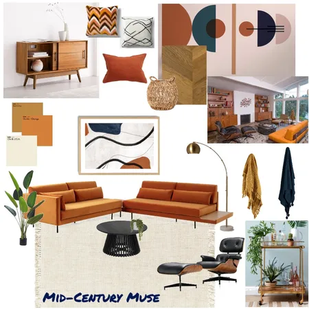 MCM Interior Design Mood Board by Silv2 on Style Sourcebook
