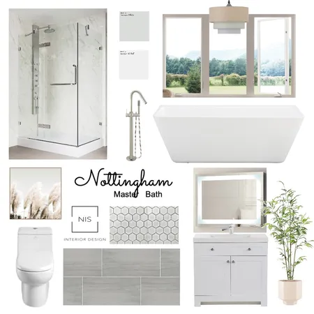 Nottingham Master Bathroom Interior Design Mood Board by Nis Interiors on Style Sourcebook