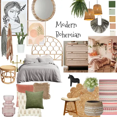 modern bohemian Interior Design Mood Board by teresa arena on Style Sourcebook